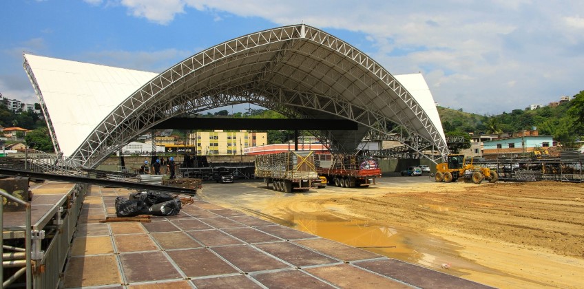 Barra Mansa recebe estrutura para o Chama Sertaneja Rodeio Show